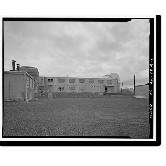 Historic Print, Nike Hercules Missile Battery Summit Site, Battery Control Administration & Barracks Building, Anchorage, Anchorage, AK, 18" x 24"