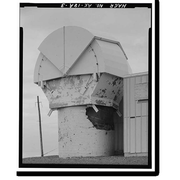 Historic Print, Nike Hercules Missile Battery Summit Site, Battery Control Administration & Barracks Building, Anchorage, Anchorage, AK - 3, 16" x 20"