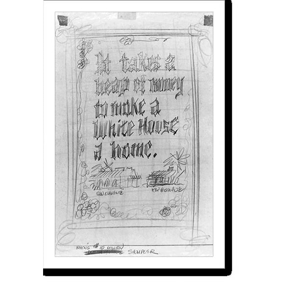 Historic Print, Nixon's $10 million sampler, 16" x 20"