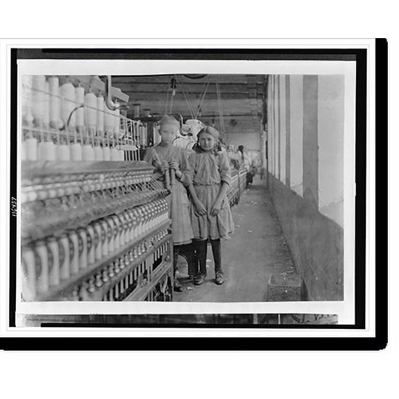 Historic Print, No. 266. Spinners in Melville Mfg. Co., Cherryville, N.C. Location: Cherryville, North Carolina., 16" x 20"