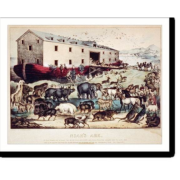Historic Print, Noah's ark, 16" x 20"