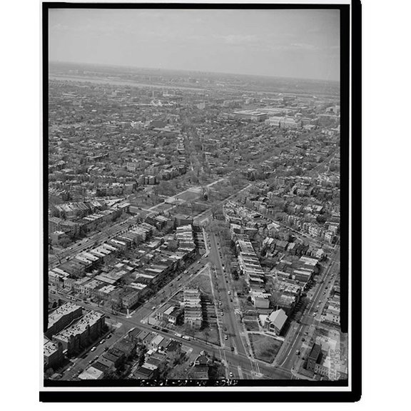Historic Print, North Carolina Avenue, Washington, District of Columbia, DC - 3, 16" x 20"