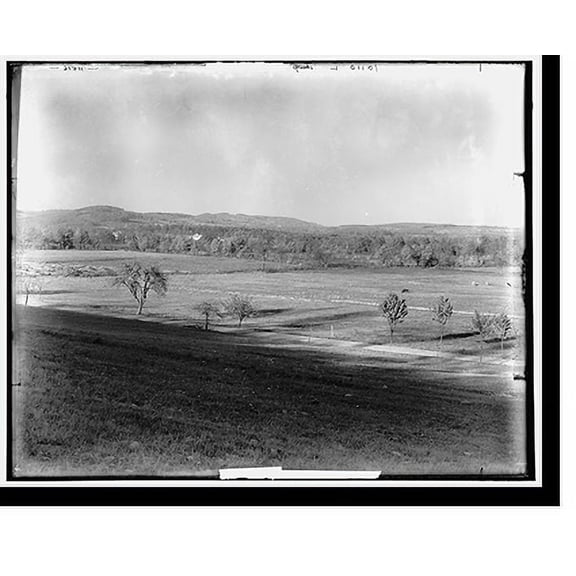Historic Print, North from near Basking Ridge, N.J., 16" x 20"