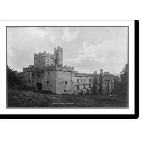 Historic Print, North side of Haddon Hall, England, 18" x 24"