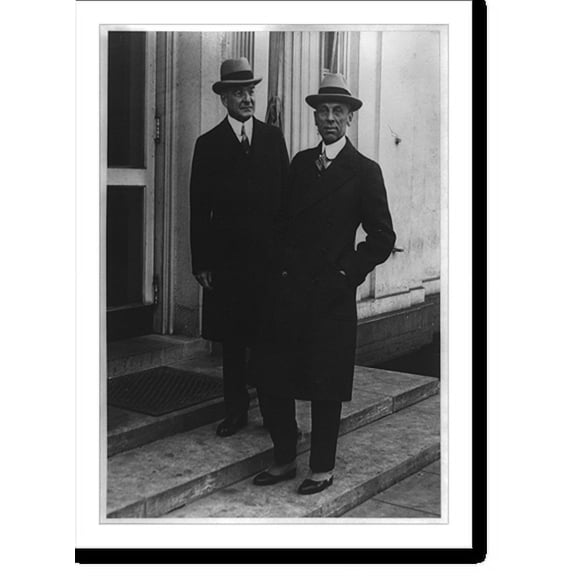 Historic Print, Noted industrial leaders confer with Hoover on stabilization plans, 16" x 20"