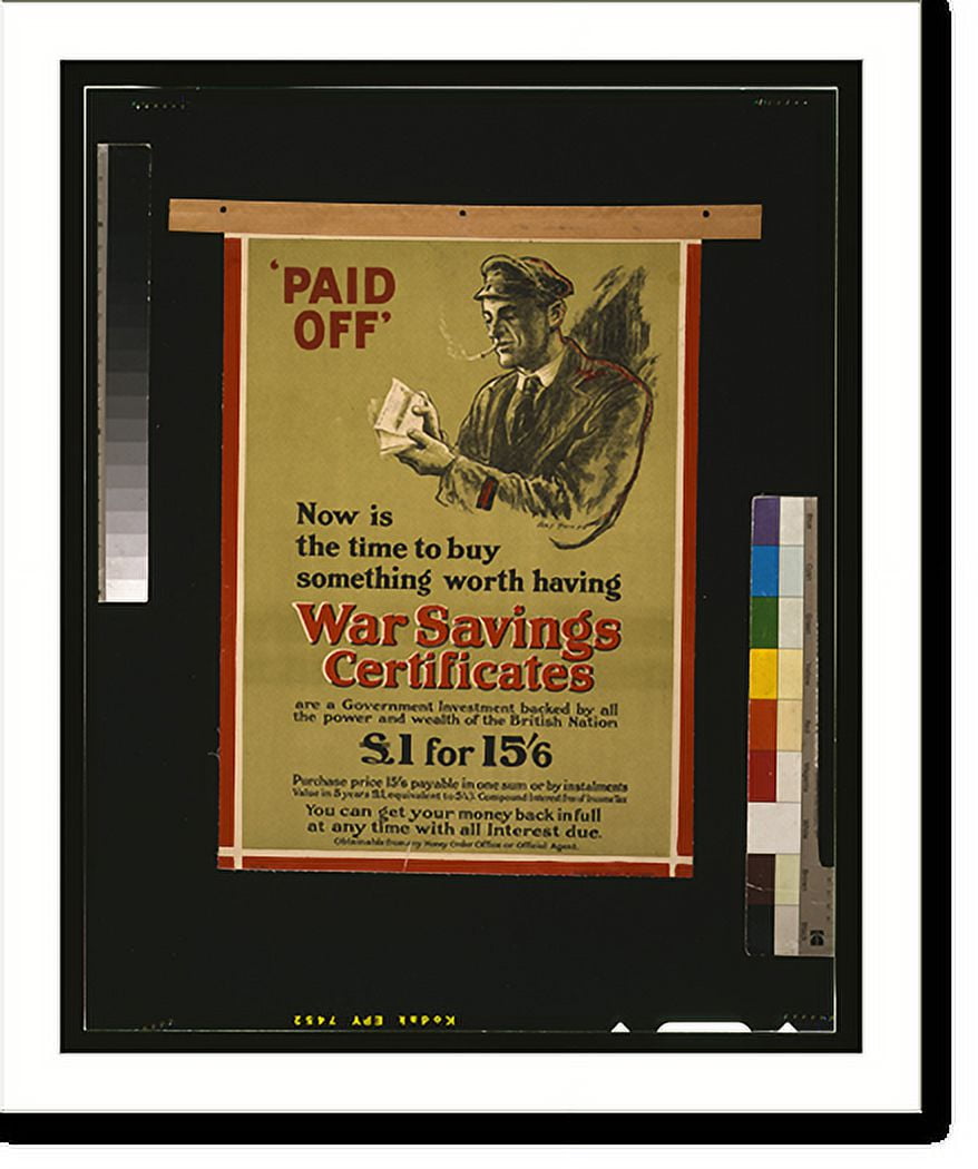 Historic Print, Now is the time to buy something worth having, war