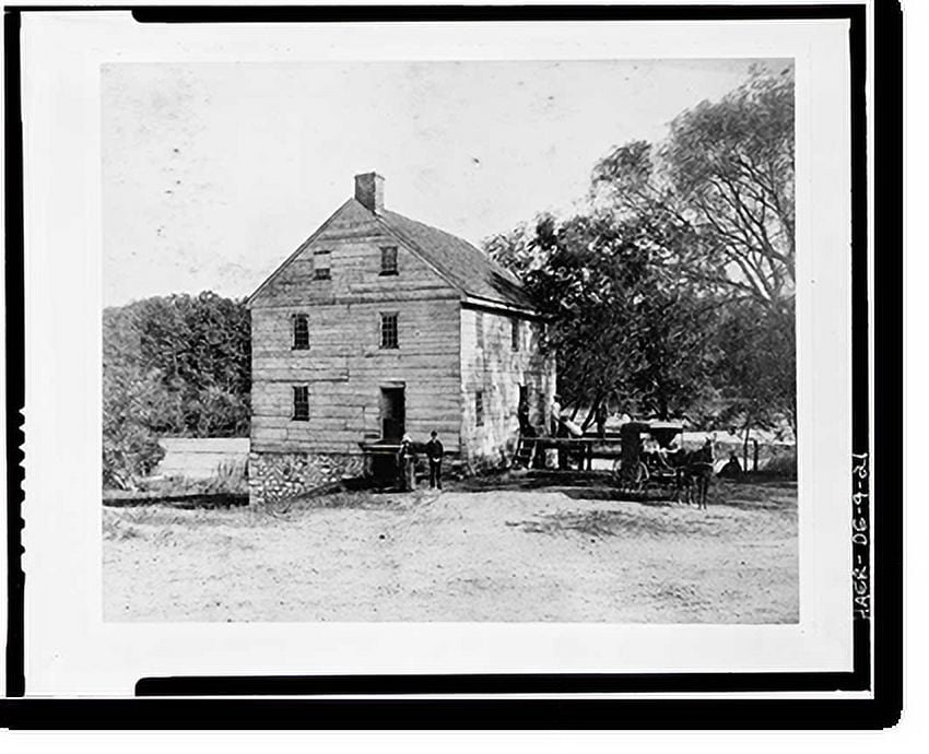 Historic Print, Noxontown Mill, Noxontown Road (County Road 38