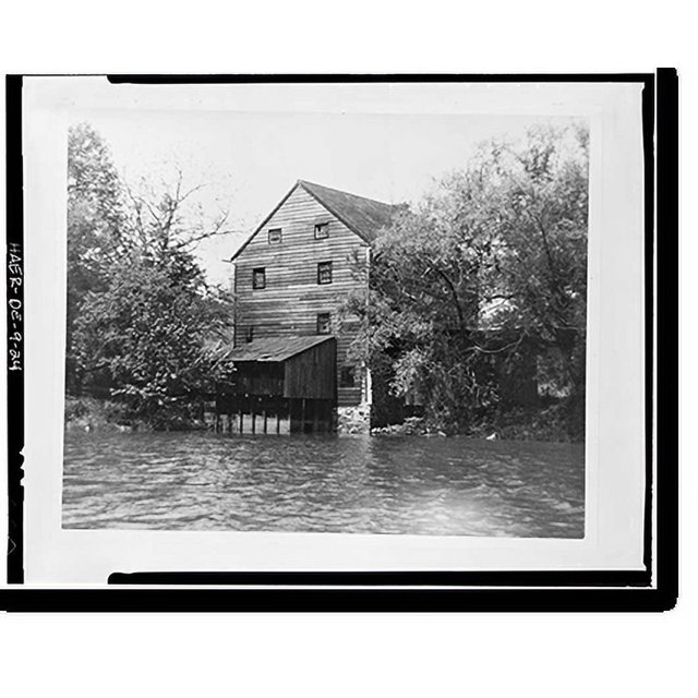 Historic Print, Noxontown Mill, Noxontown Road (County Road 38