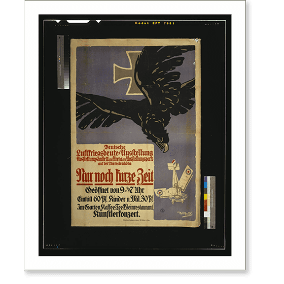 Historic Print, Nur noch kurze Zeit. Deutsche Luftkriegsbeute Ausstellung..Max Mandl., 16" x 20"