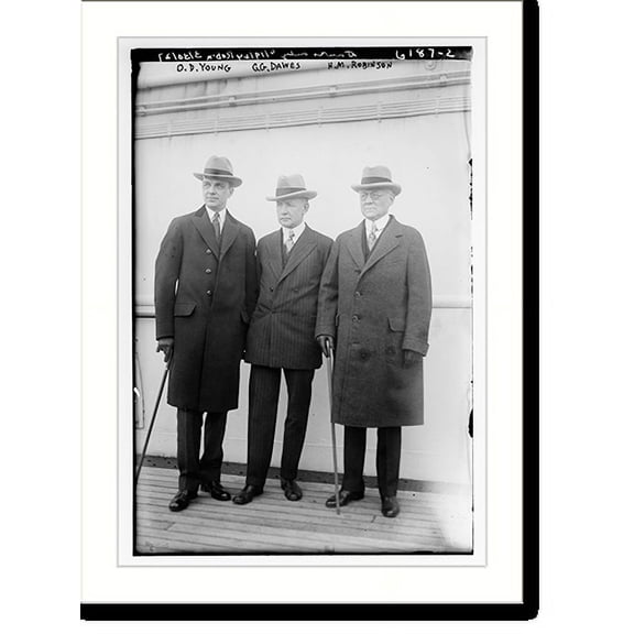 Historic Print, O.D., Young, G.G. Dawes and H.M. Robinson, 16" x 20"