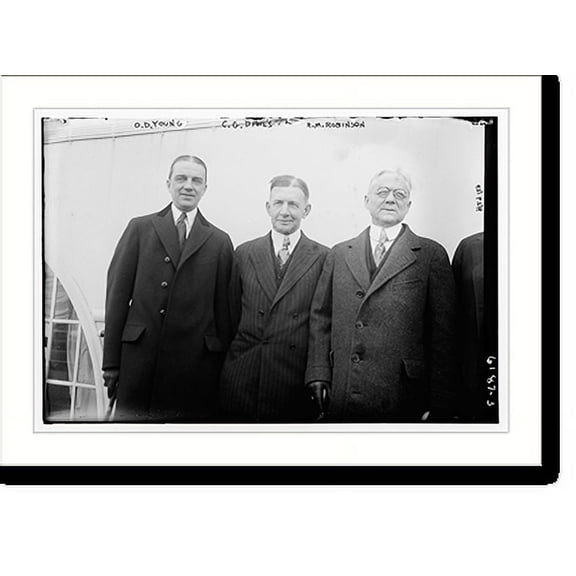 Historic Print, O.D., Young, G.G. Dawes and H.M. Robinson - 2, 16" x 20"