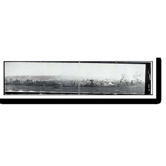 Historic Print, OH 1908 View of oil field, Mingo Junction PHOTO, Width 7" x Length 36"