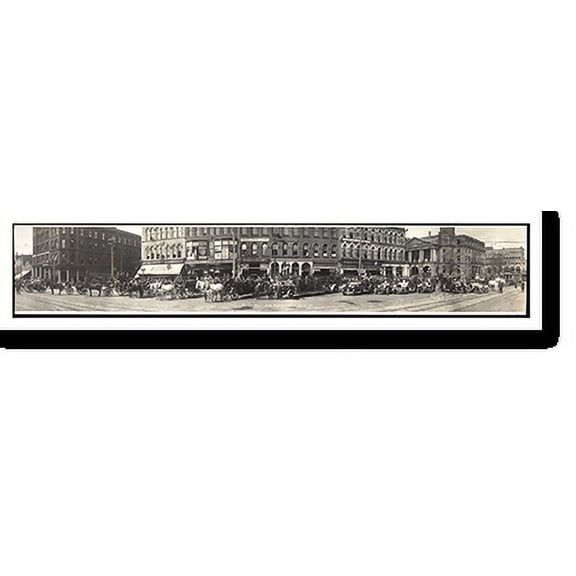 Historic Print, OH 1913 Canton Fire Department PHOTO, Width 7" x Length 36"