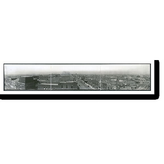 Historic Print, OK 1910 Guthrie PHOTO, Width 11" x Length 49"