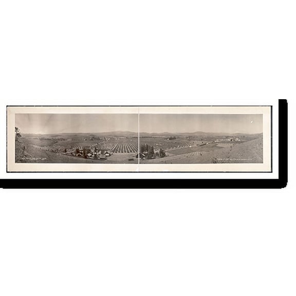 Historic Print, OR 1912 a Hood River Valley Van Horn Butte PHOTO, Width 11" x Length 49"