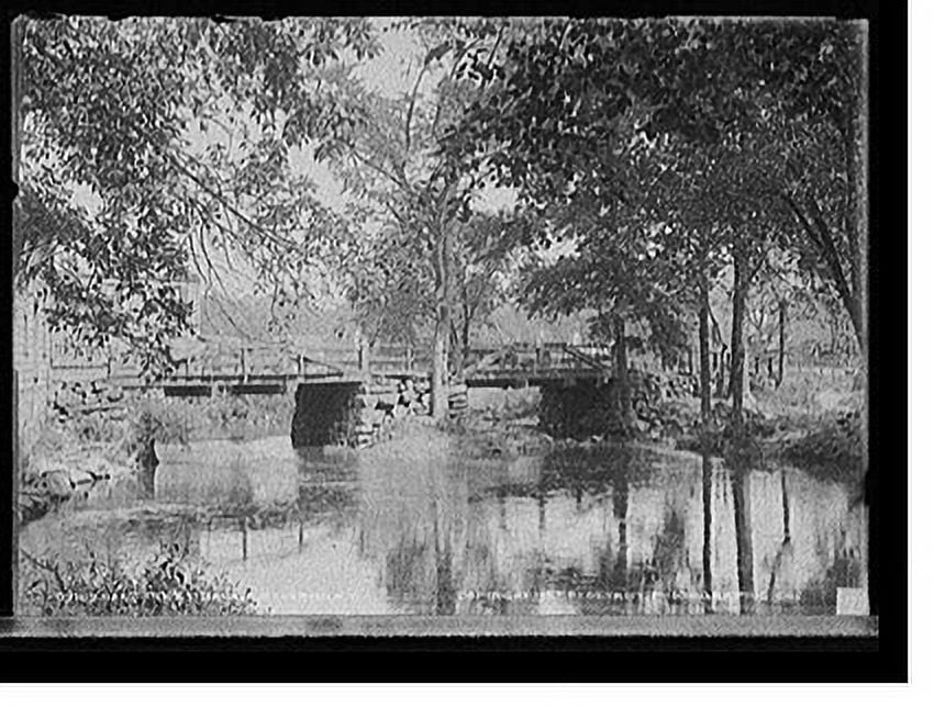 Historic Print, Oak Street bridge, Mt. Vernon, N.Y., 16" x 20