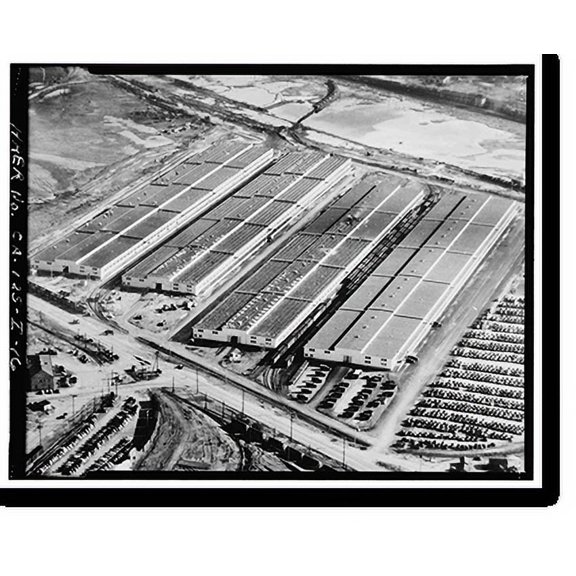 Historic Print, Oakland Army Base, Warehouse Type, Tobruk Street, between Warehouse Road & Fifteenth, Oakland, Alameda County, CA - 16, 16" x 20"