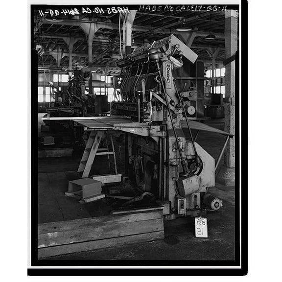 Historic Print, Oakland Naval Supply Center, Lumber Storage & Box Factory, East of Fifth Street, between H & I Streets, Oakland, Alameda County, CA - 11, 18" x 24"