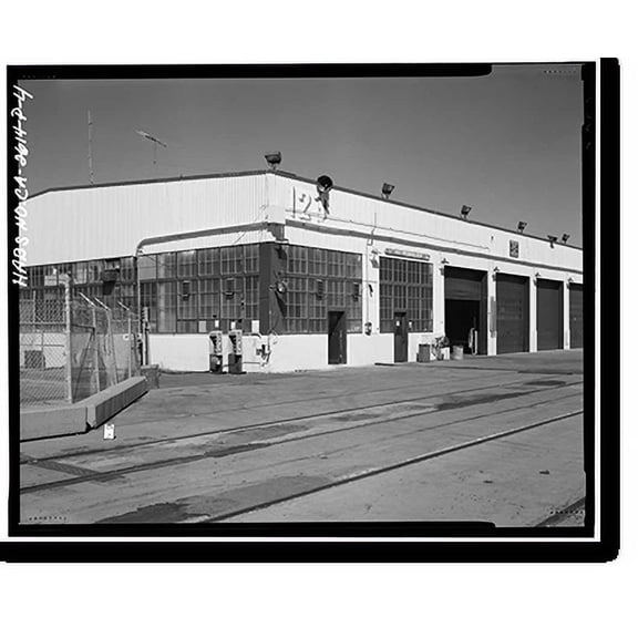 Historic Print, Oakland Naval Supply Center, Pier Transit Sheds, North Marginal Wharf, between First & Third Street, Oakland, Alameda County, CA - 4, 18" x 24"