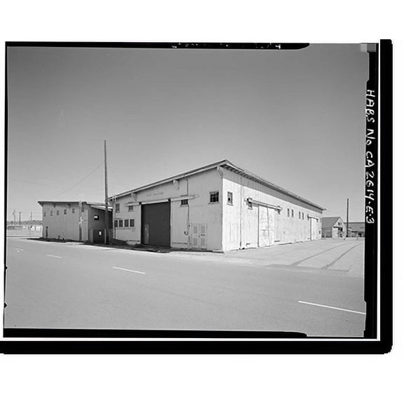 Historic Print, Oakland Naval Supply Center, Salvage Storage & Service Shed, Sixth Street near Intersection of B Street, Oakland, Alameda County, CA - 3, 16" x 20"