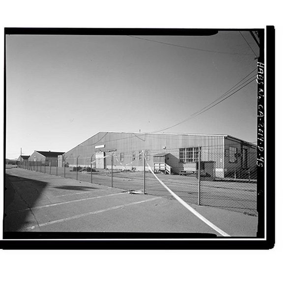Historic Print, Oakland Naval Supply Center, Warehouse Type D, Maritime Street at Seventh Avenue, Oakland, Alameda County, CA - 45, 16" x 20"