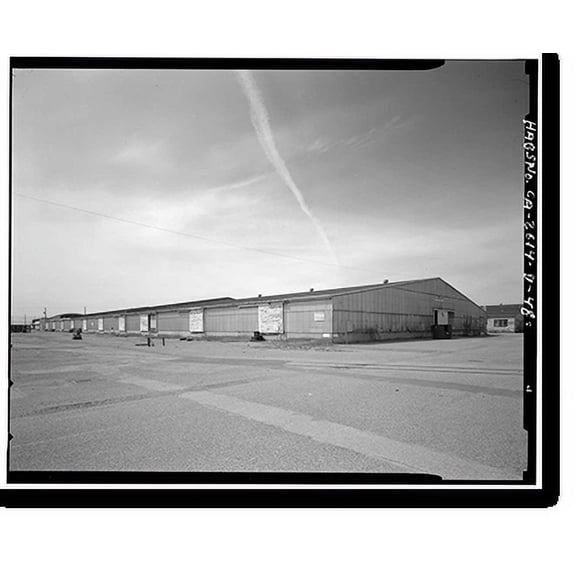 Historic Print, Oakland Naval Supply Center, Warehouse Type D, Maritime Street at Seventh Avenue, Oakland, Alameda County, CA - 48, 16" x 20"