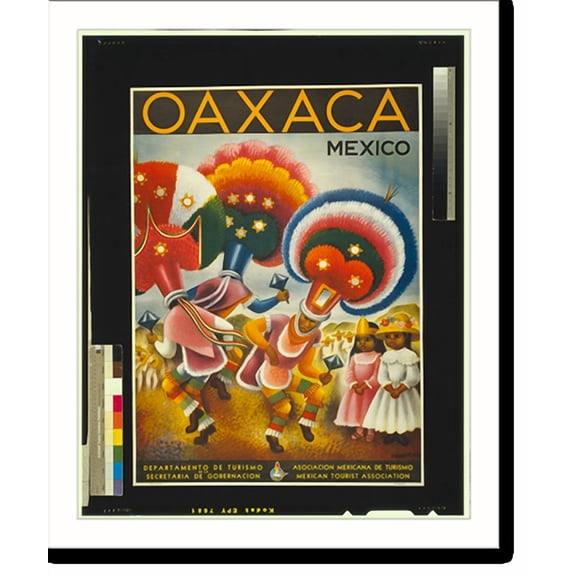 Historic Print, Oaxaca - Mexico.Covarrubias., 16" x 20"