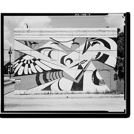 Historic Print, Odd Fellows Hall, Sycamore & Summitt Streets, Gainesville, Hall County, GA - 4, 16" x 20"