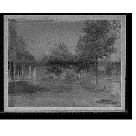 Historic Print, Officers' Row, Fort Ethan Allen, Burlington, Vt., 16" x 20"