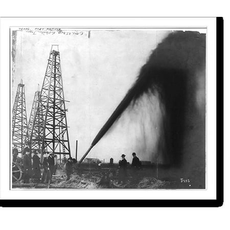 Historic Print, Oil gusher, Port Arthur, Texas, 18" x 24"