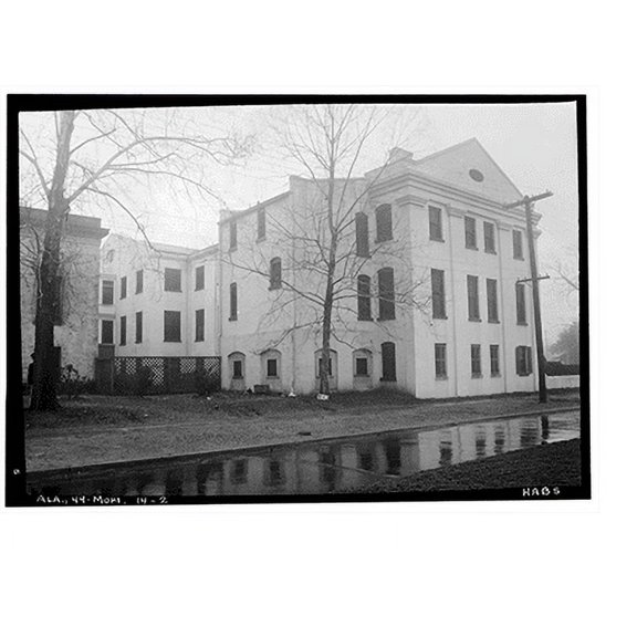 Historic Print, Old City Hospital, 900-950 Saint Anthony Street, Mobile, Mobile County, AL - 2, 18" x 24"