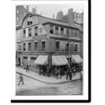 Historic Print, Old Corner Bookstore, first brick building in Boston