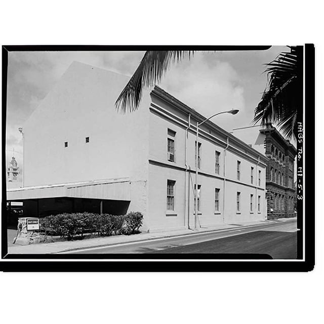 Historic Print, Old Courthouse, Queen Street between Fort &