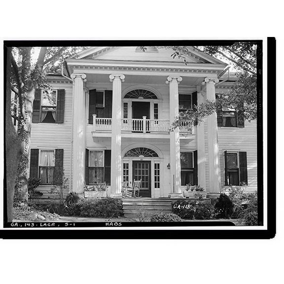 Historic Print, Old Edwards House, 203 Broad Street, La Grange, Troup County, GA, 16" x 20"