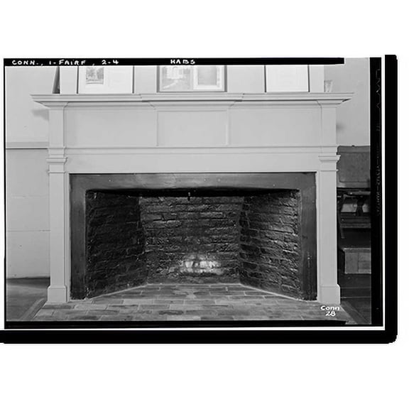 Historic Print, Old Fairfield Academy, Boston Post Road, Fairfield, Fairfield County, CT - 4, 18" x 24"