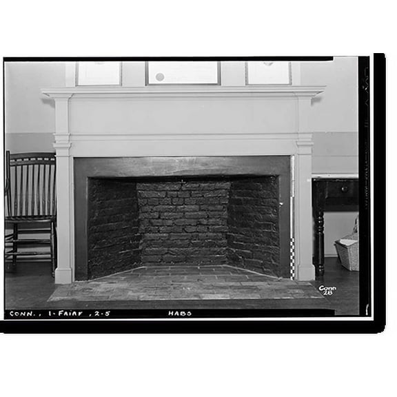 Historic Print, Old Fairfield Academy, Boston Post Road, Fairfield, Fairfield County, CT - 5, 18" x 24"