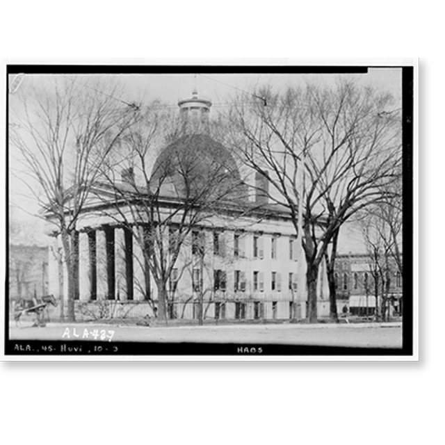 Historic Print, Old Madison County Court House, Court Square