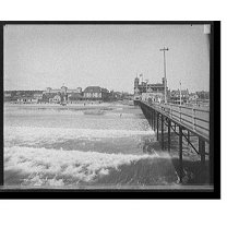 Historic Print, Old Orchard, Me., from pier, 16" x 20"