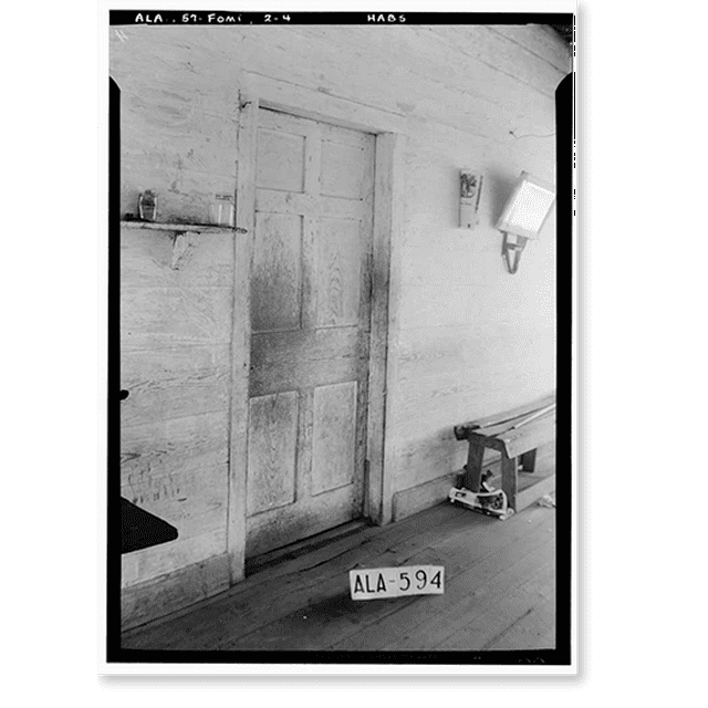 Historic Print, Old Post Office, Fort Mitchell, Russell County, AL 4, 16" x 20"