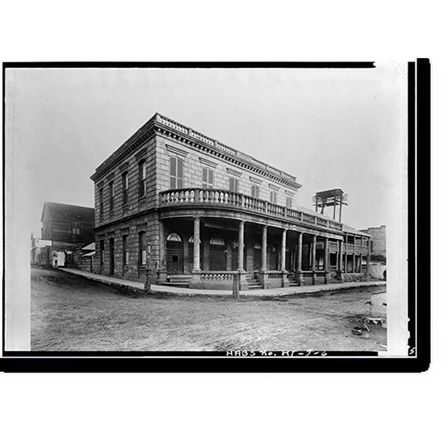 Historic Print, Old Post Office, Merchant & Bethel Streets, Honolulu