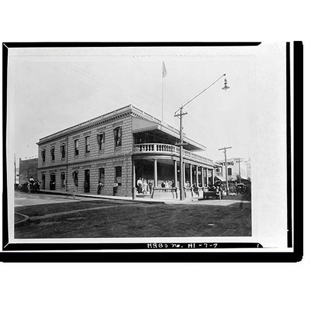 Historic Print, Old Post Office, Merchant & Bethel Streets, Honolulu