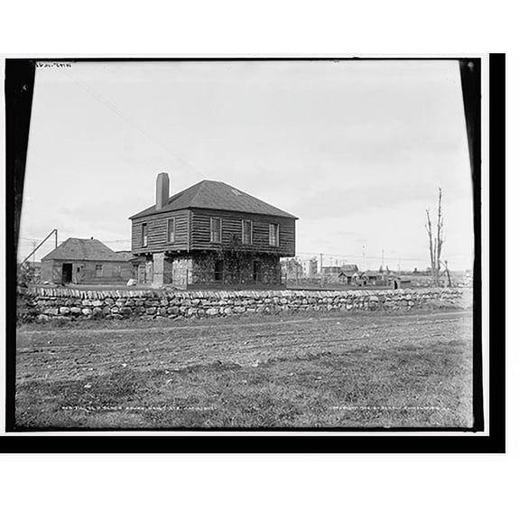Historic Print, Old block house, Sault Ste. Marie, Ont., 16" x 20"