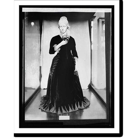Historic Print, Old gowns, museum, Mrs. Hayes, 18" x 24"