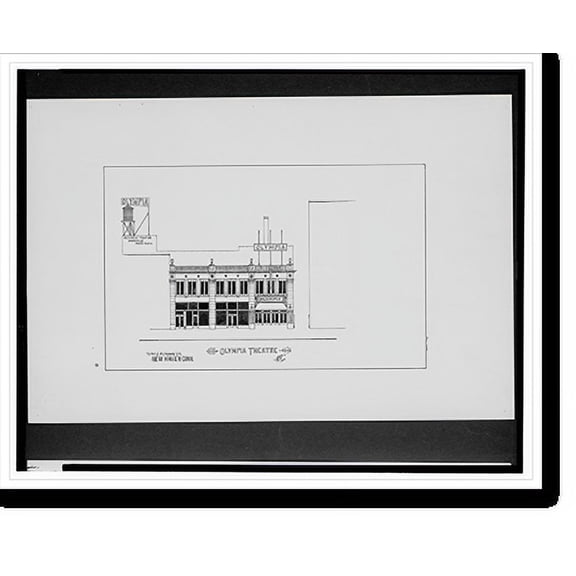 Historic Print, [Olympia Theatre, Temple St. and Crown St., New Haven, Connecticut].AFD 1924., 18" x 24"