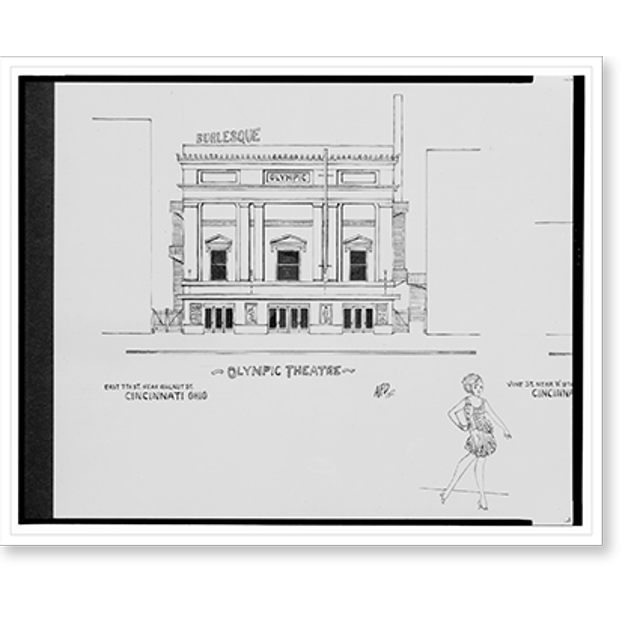 Historic Print, [Olympic Theatre, E. 7th St. near Walnut St., and