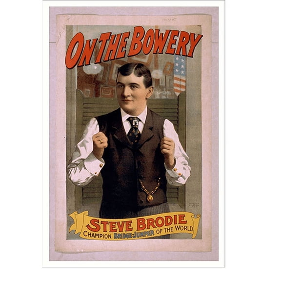 Historic Print, On the Bowery, 18" x 24"