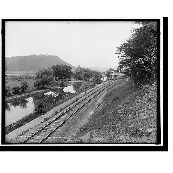 Historic Print, On the Susquehanna near Danville, Pa., 18" x 24"