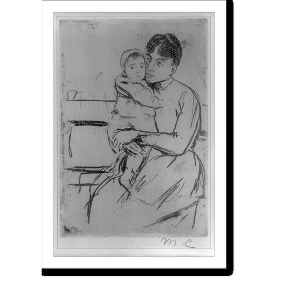 Historic Print, On the bench.M.C., 16" x 20"