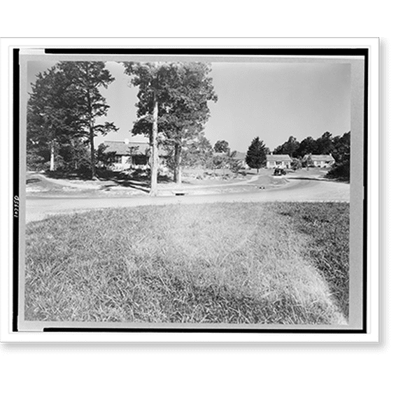 Historic Print, [One of the winding streets in a town near Norris dam, Norris, Tennessee, which has a population of approximately 1,000], 16" x 20"