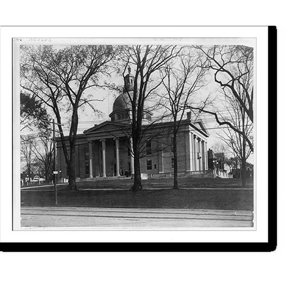 Historic Print, [Ontario County] Court House, Canadaigua, N.Y., 16" x 20"